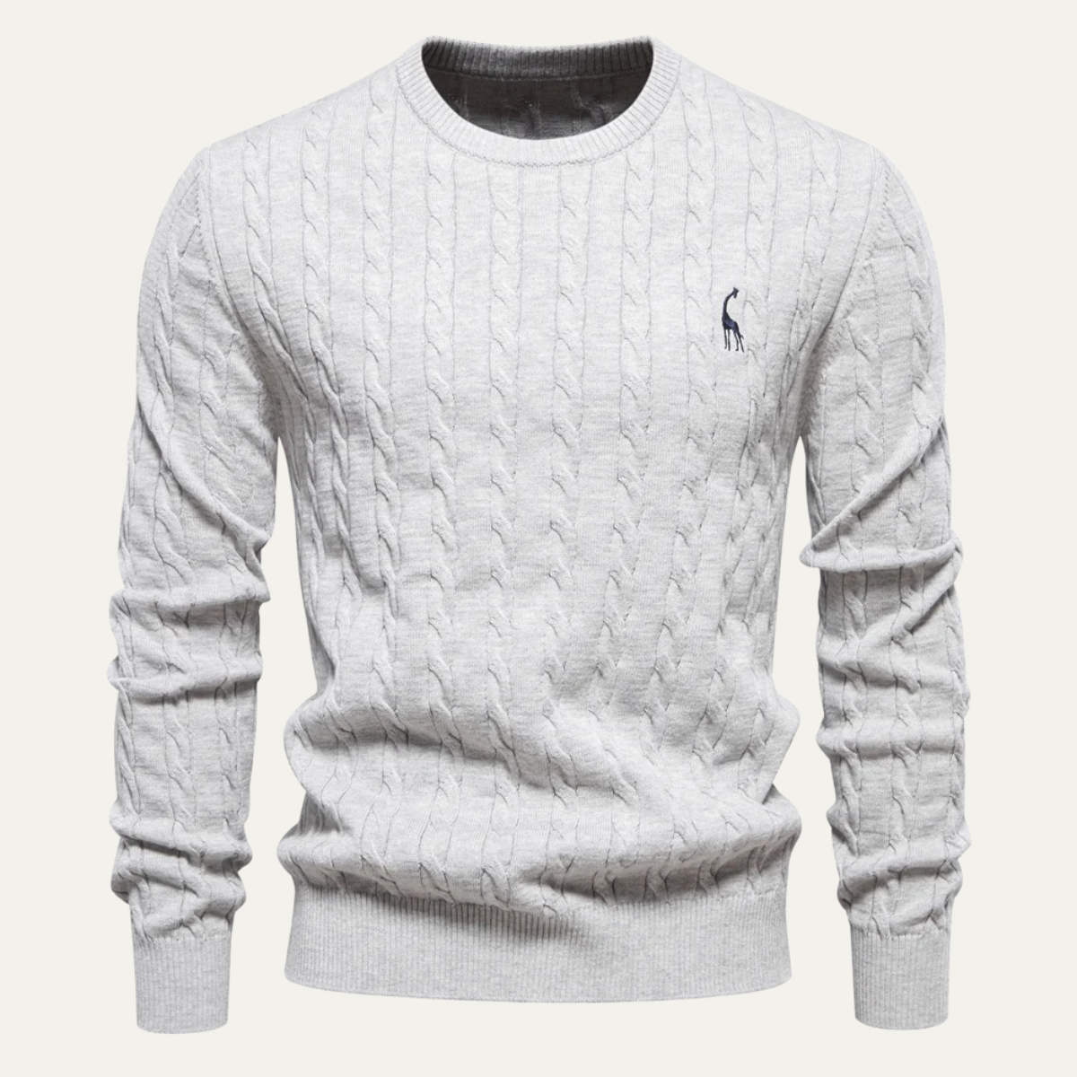 VogeLuxe | Pull col rond tendance en maille torsadée pour homme 2