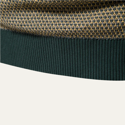 VogeLuxe | Pull col rond texturé bicolore pour homme 4