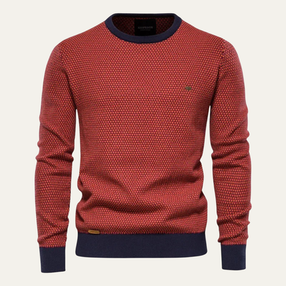 Pull Homme Col Rond Mélangé Style Casual