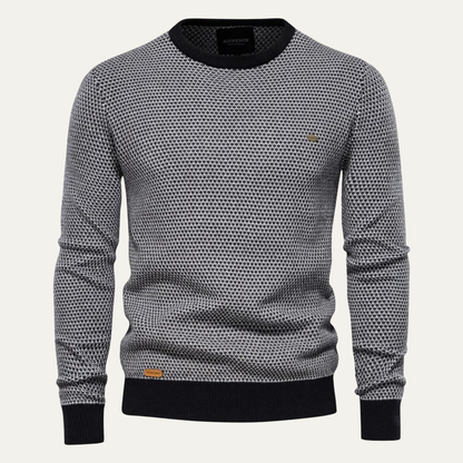 Pull Homme Col Rond Mélangé Style Casual