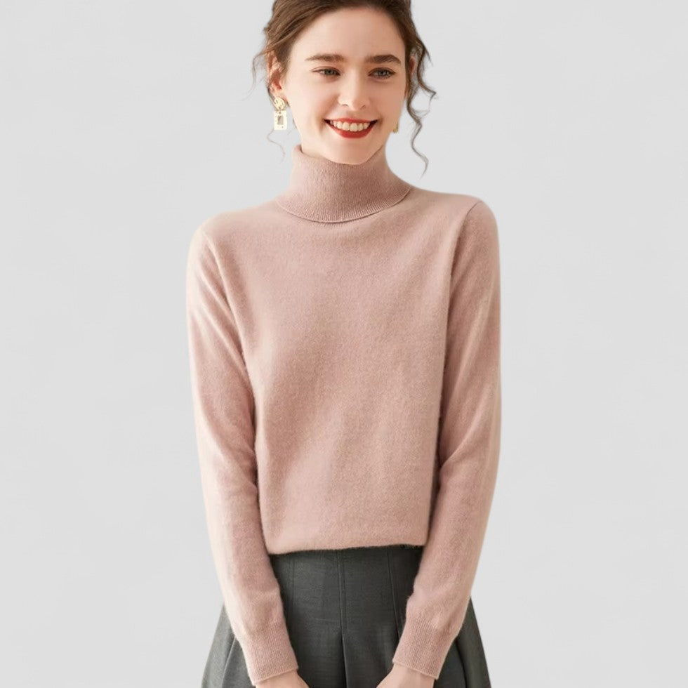 VogeLuxe | Pull col roulé en cachemire pour femme 7