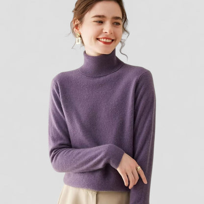 VogeLuxe | Pull col roulé en cachemire pour femme 8