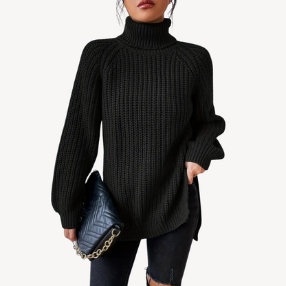VogeLuxe | Pull col roulé en maille style années 2000 pour femme 1