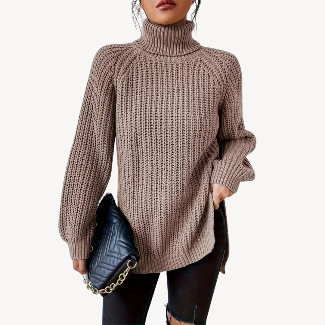 VogeLuxe | Pull col roulé en maille style années 2000 pour femme 2