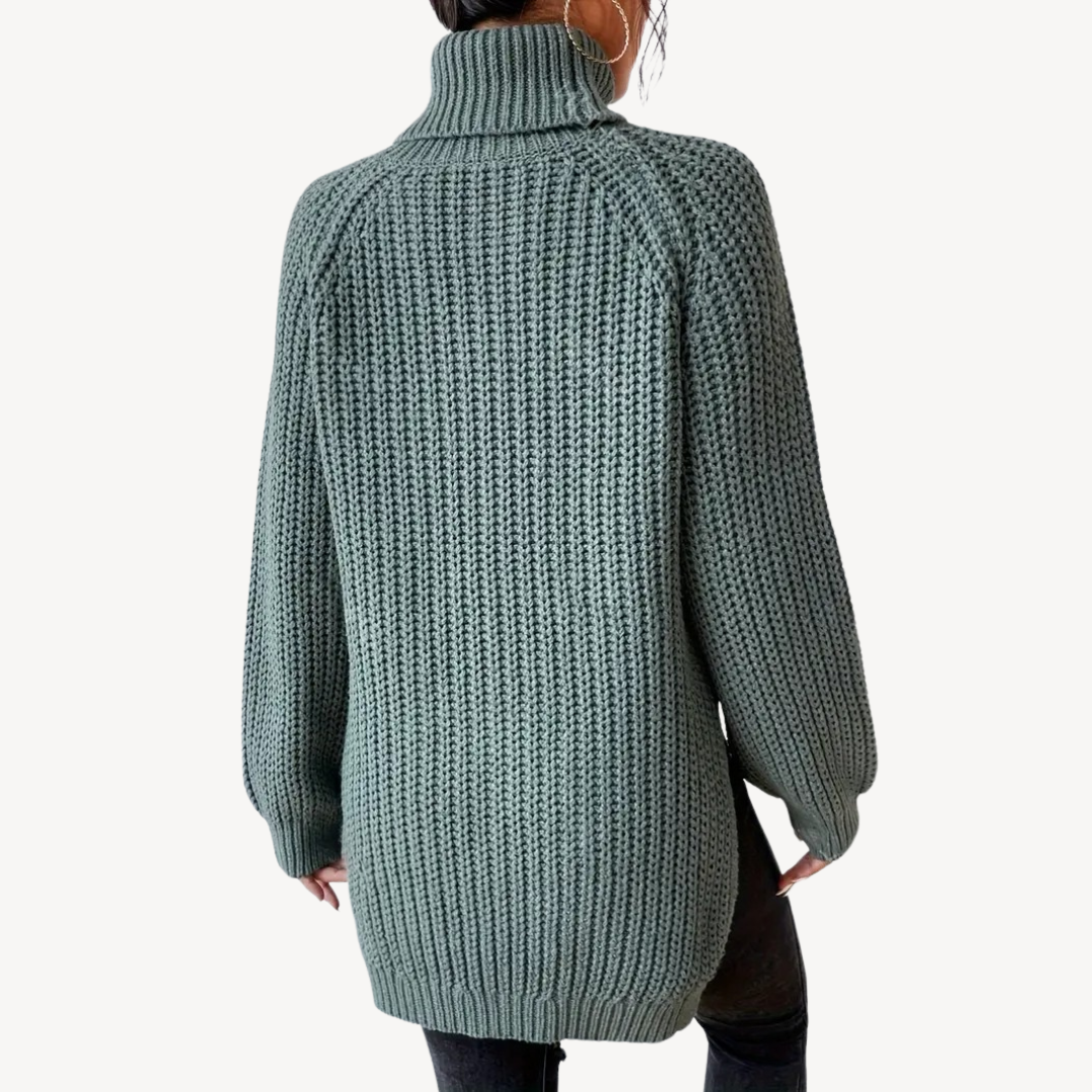 VogeLuxe | Pull col roulé en maille style années 2000 pour femme 4