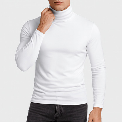 VogeLuxe | Pull col roulé manches longues en coton pour homme 0