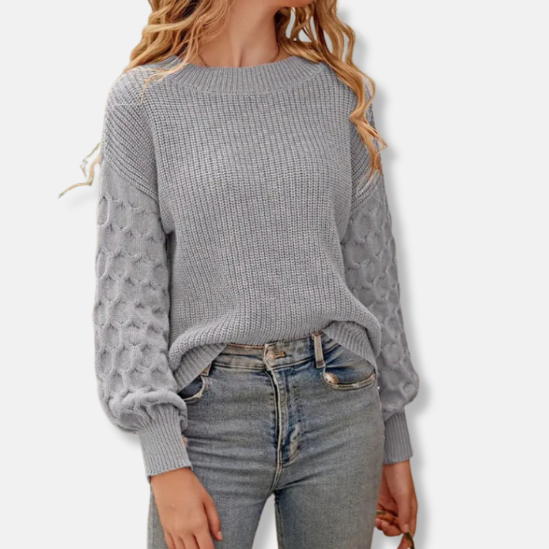 VogeLuxe | Pull côtelé texturé pour femme 0