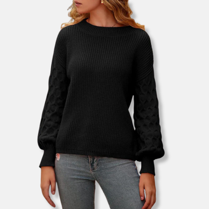 VogeLuxe | Pull côtelé texturé pour femme 1