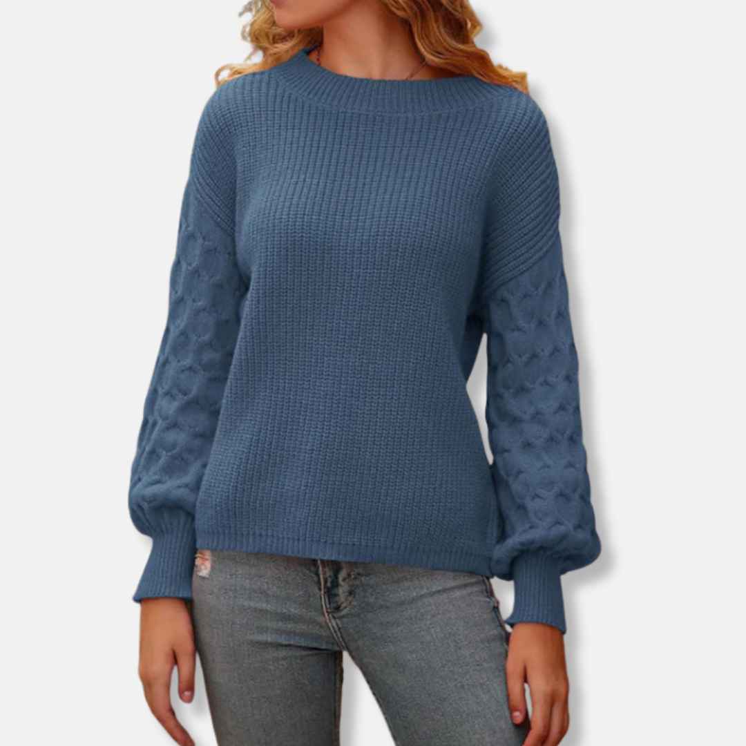 VogeLuxe | Pull côtelé texturé pour femme 4