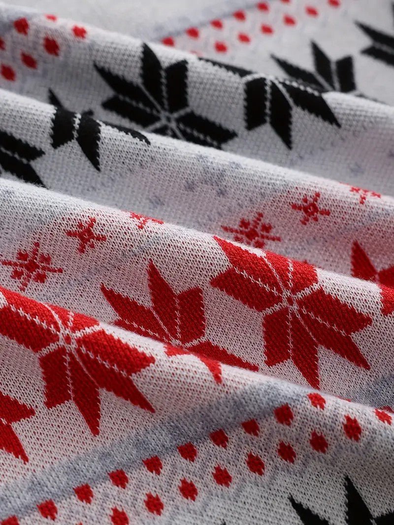 VogeLuxe | Pull de Noël classique pour homme à motif renne Fair Isle 5