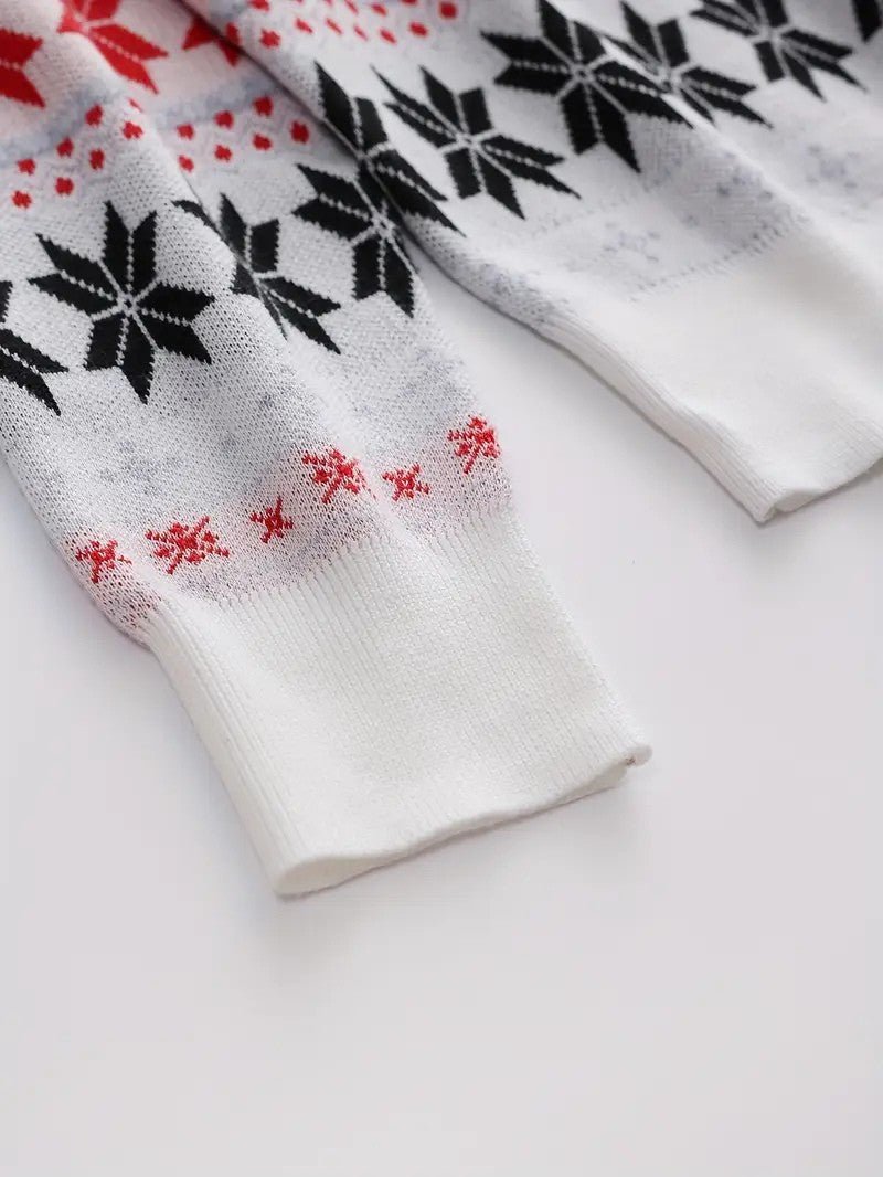 VogeLuxe | Pull de Noël classique pour homme à motif renne Fair Isle 6