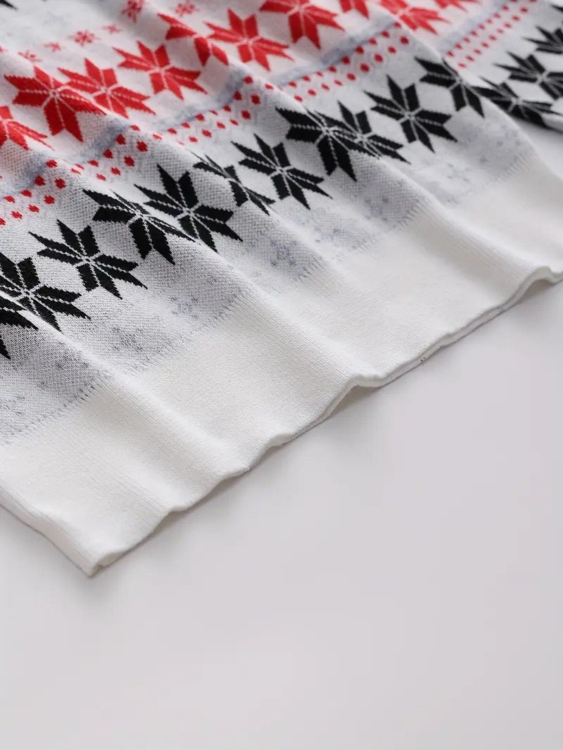 VogeLuxe | Pull de Noël classique pour homme à motif renne Fair Isle 7
