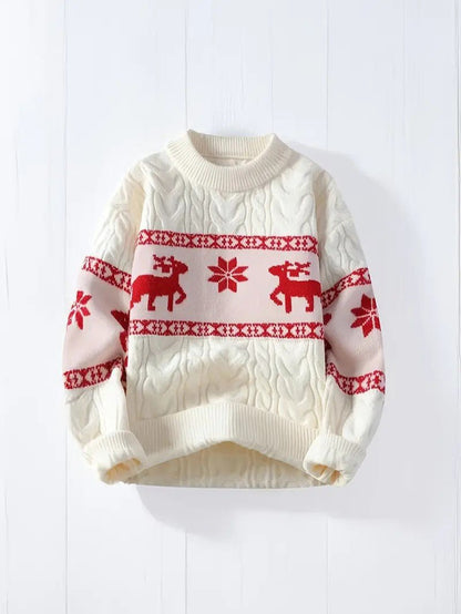 VogeLuxe | Pull de Noël en maille torsadée pour homme 0