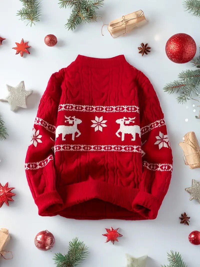 VogeLuxe | Pull de Noël en maille torsadée pour homme 6
