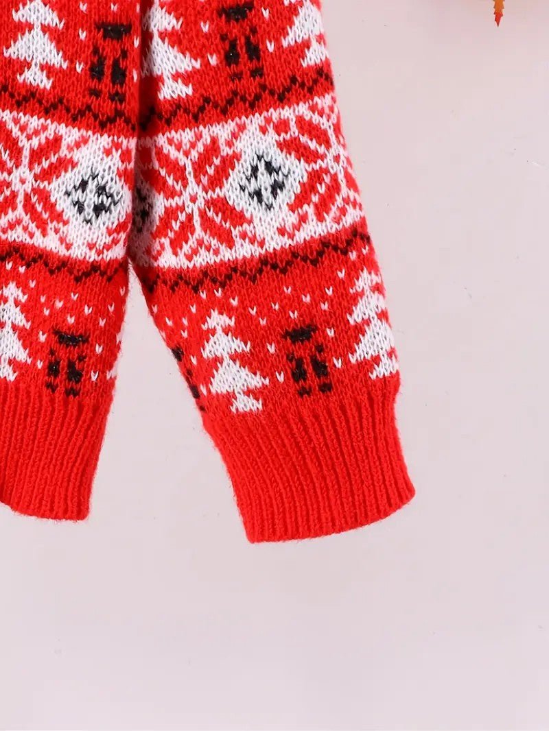 VogeLuxe | Pull de Noël nordique pour homme avec motif de rennes 5
