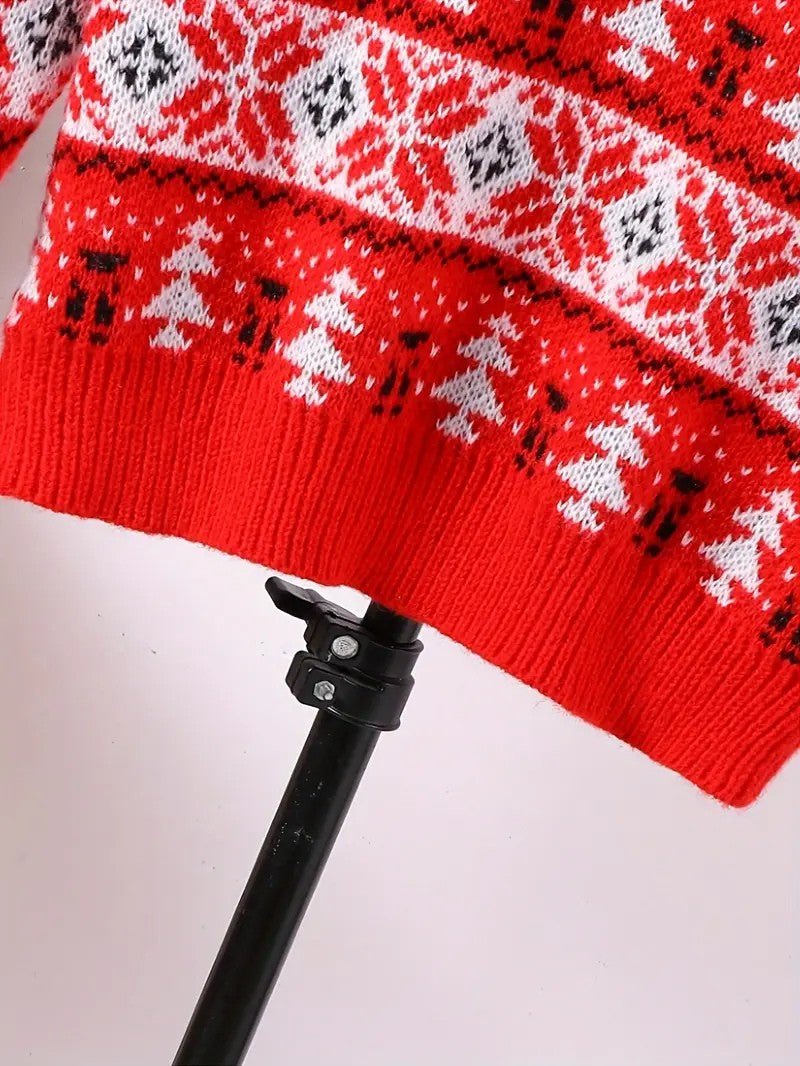 VogeLuxe | Pull de Noël nordique pour homme avec motif de rennes 6