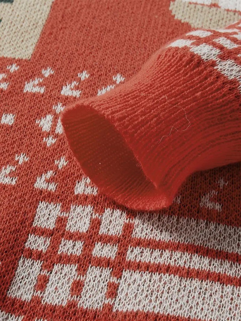 VogeLuxe | Pull de Noël patchwork festif pour homme 4