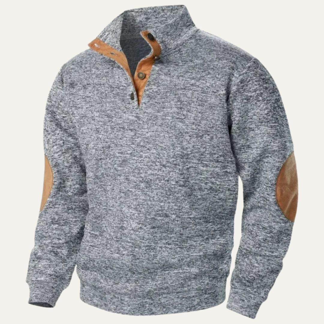 VogeLuxe | Pull décontracté à col montant pour homme 4