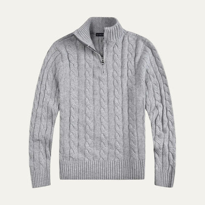 VogeLuxe | Pull décontracté en maille torsadée pour homme 0