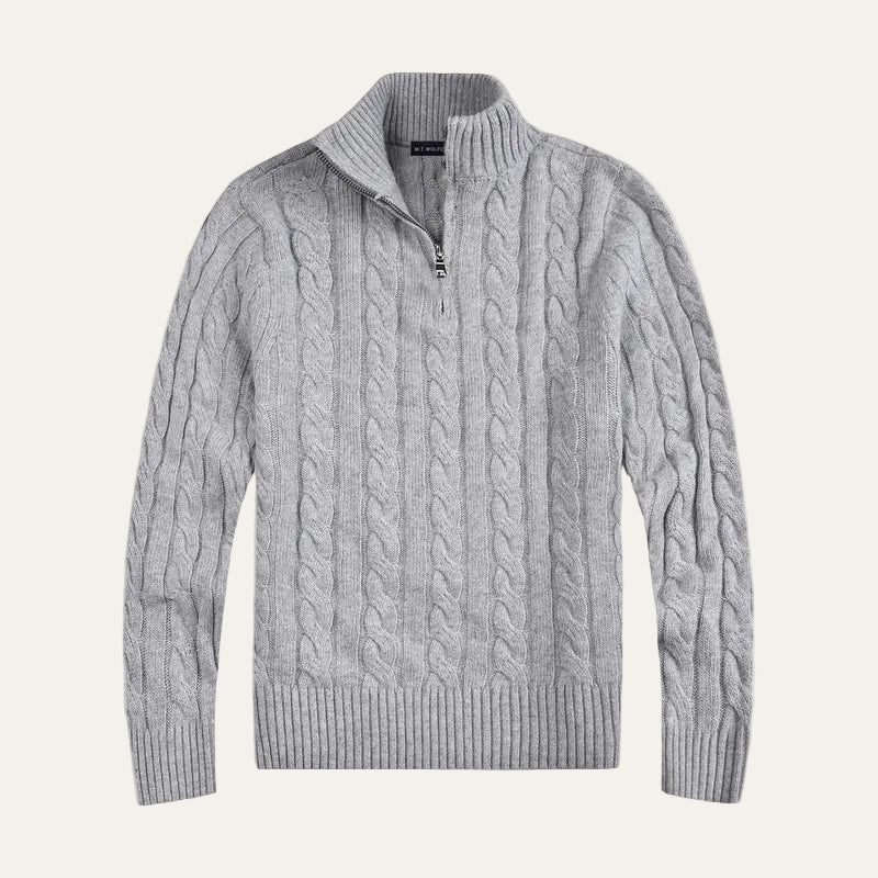 Pull en maille torsadée casual pour homme - PanierRoyale