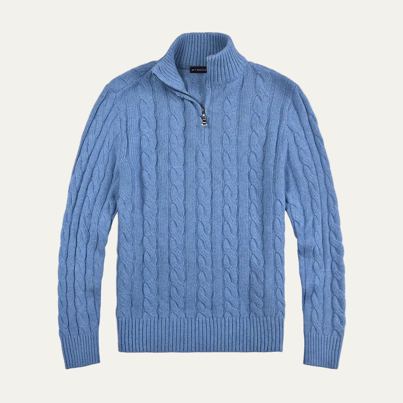 Pull en maille torsadée casual pour homme