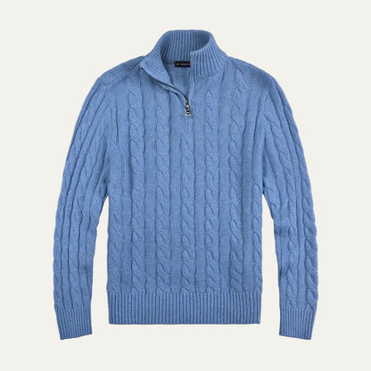 Pull en maille torsadée casual pour homme