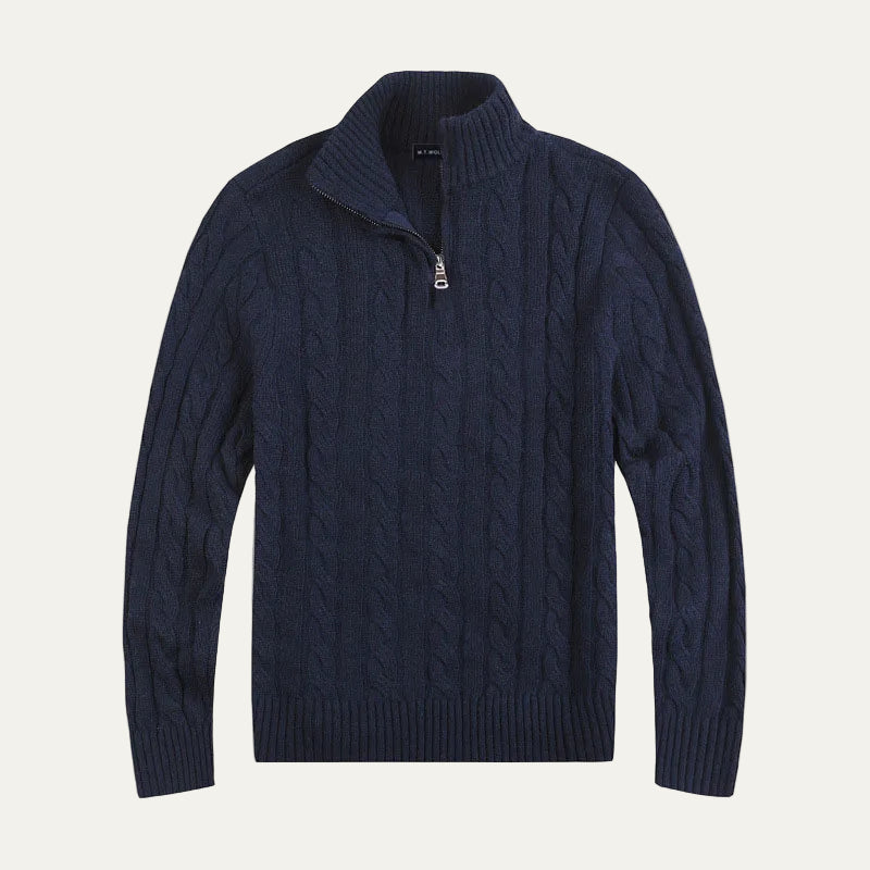 VogeLuxe | Pull décontracté en maille torsadée pour homme 5