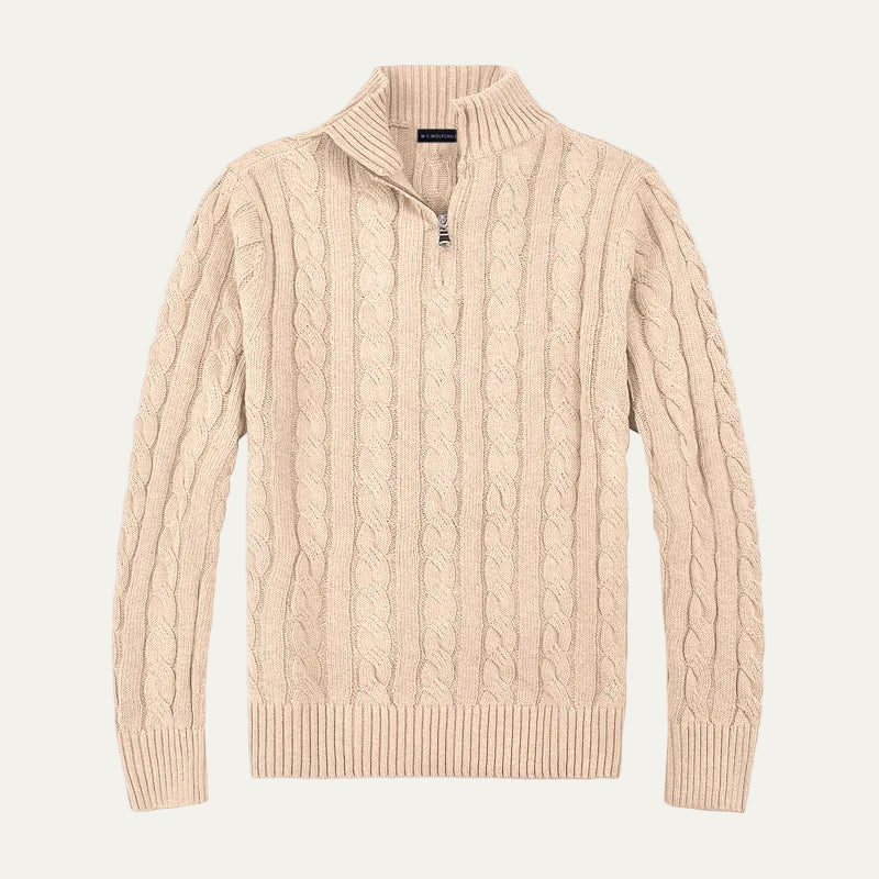 VogeLuxe | Pull décontracté en maille torsadée pour homme 6
