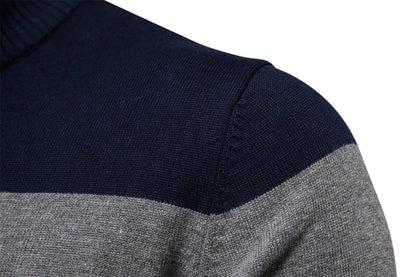VogeLuxe | Pull demi-zip color-block pour homme 6