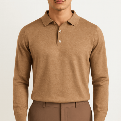 VogeLuxe | Pull en cachemire à col pour homme 1