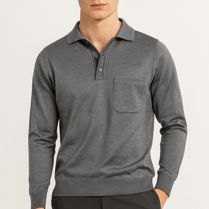 VogeLuxe | Pull en cachemire à col pour homme 4