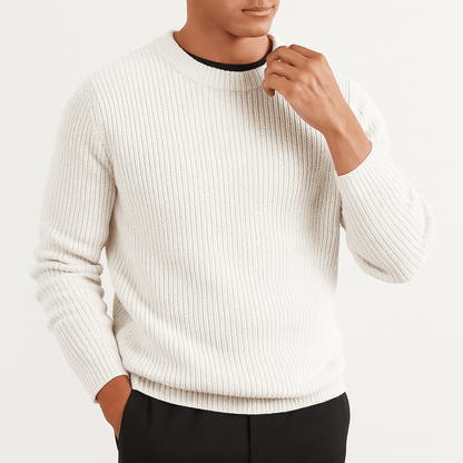 VogeLuxe | Pull en cachemire rayé pour homme 0