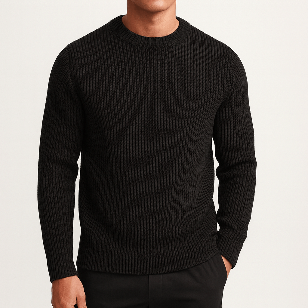 VogeLuxe | Pull en cachemire rayé pour homme 1