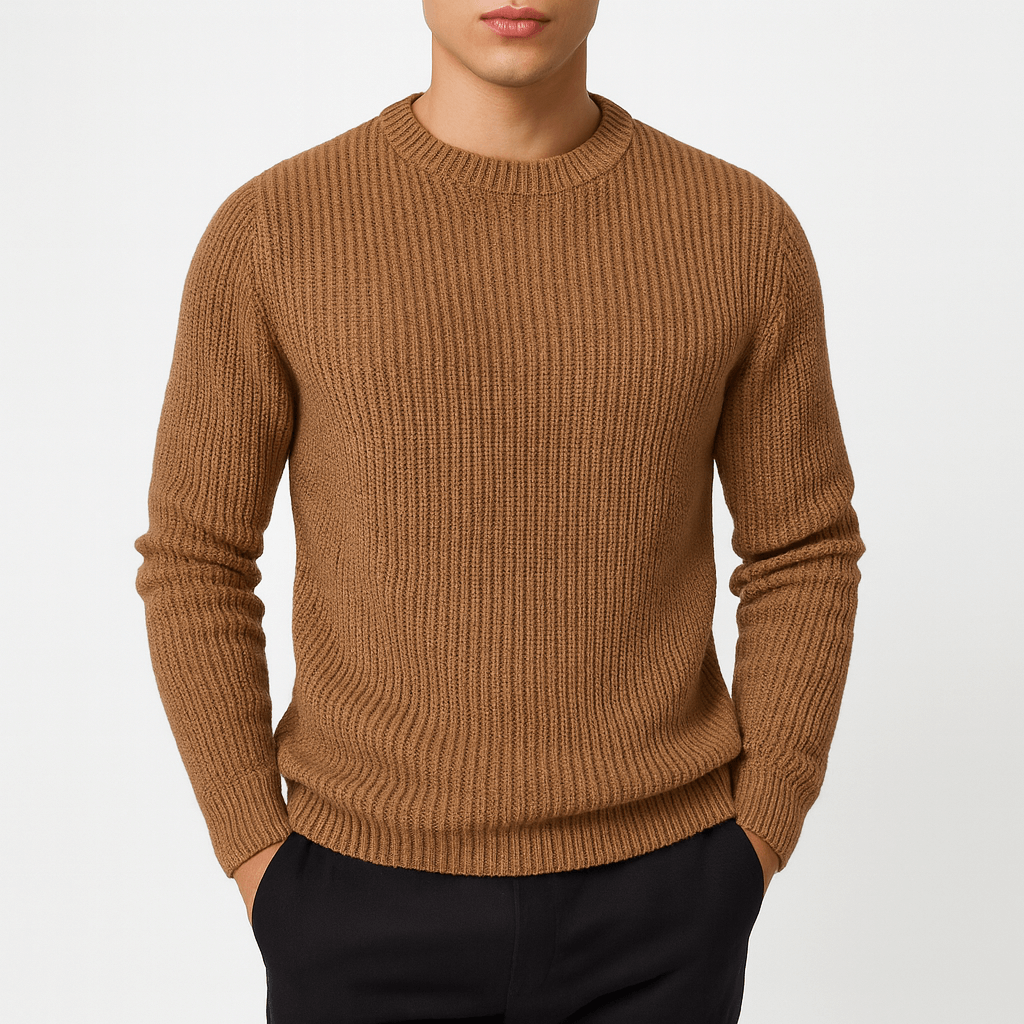 VogeLuxe | Pull en cachemire rayé pour homme 4