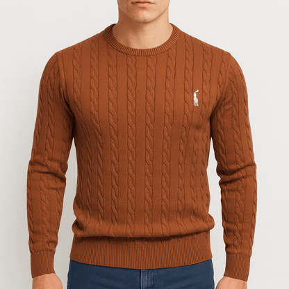 Pull Homme Coton Doux avec Imprimé Cerf