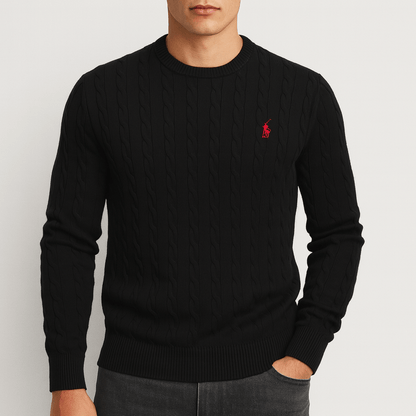 Pull Homme Coton Doux avec Imprimé Cerf