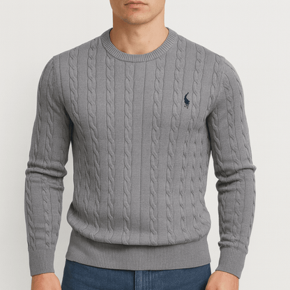 VogeLuxe | Pull en coton pour homme avec logo cerf 3