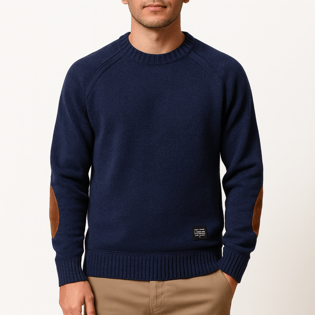 Pull Homme en Laine Mélangée Chaud et Confortable