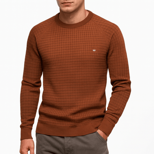 Pull en Maille à Carreaux Traditionnel Homme - PanierRoyale