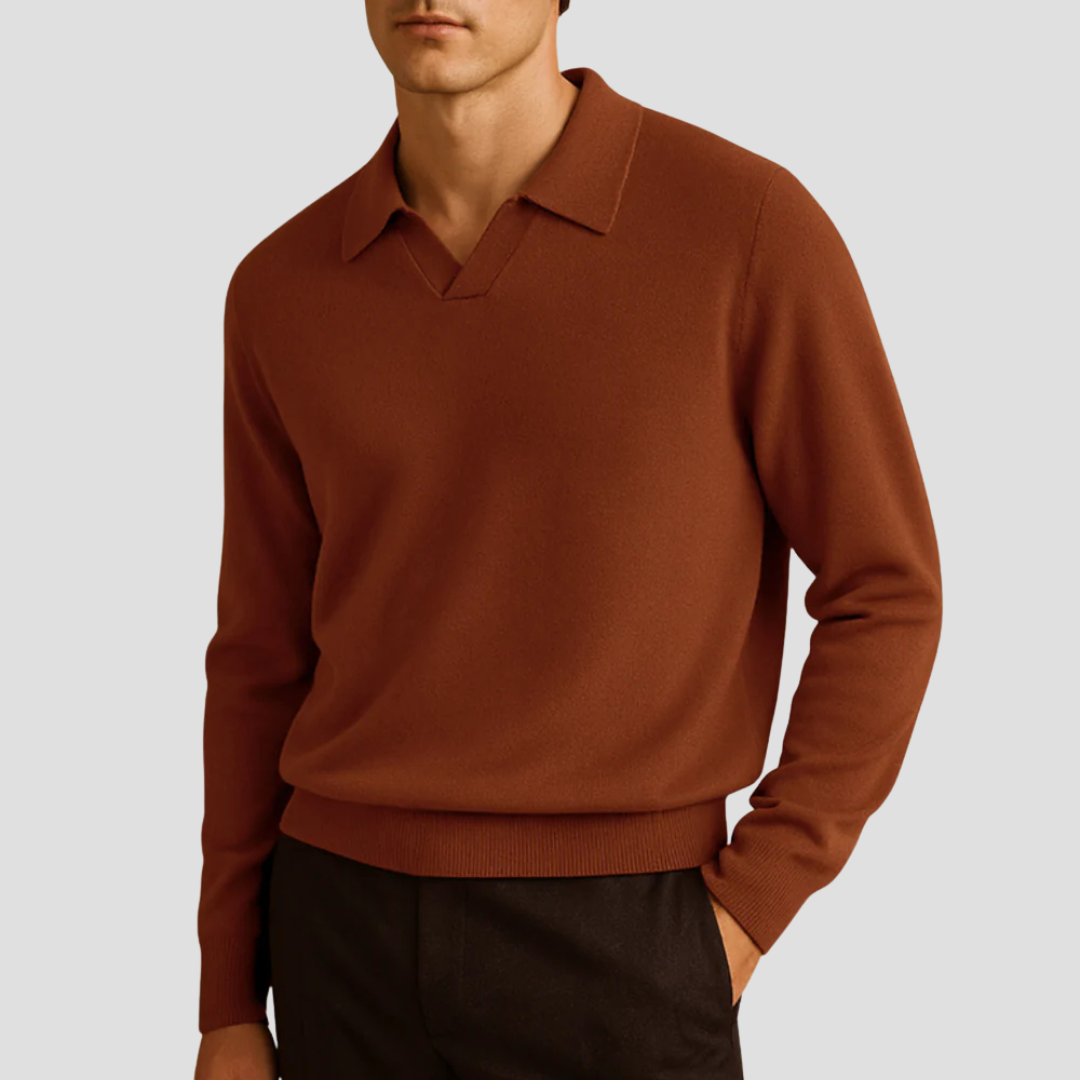 VogeLuxe | Pull en maille à col montant pour homme 0