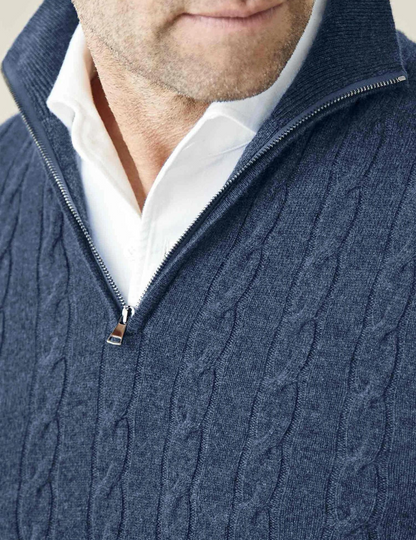 VogeLuxe | Pull en maille à col montant pour homme 1