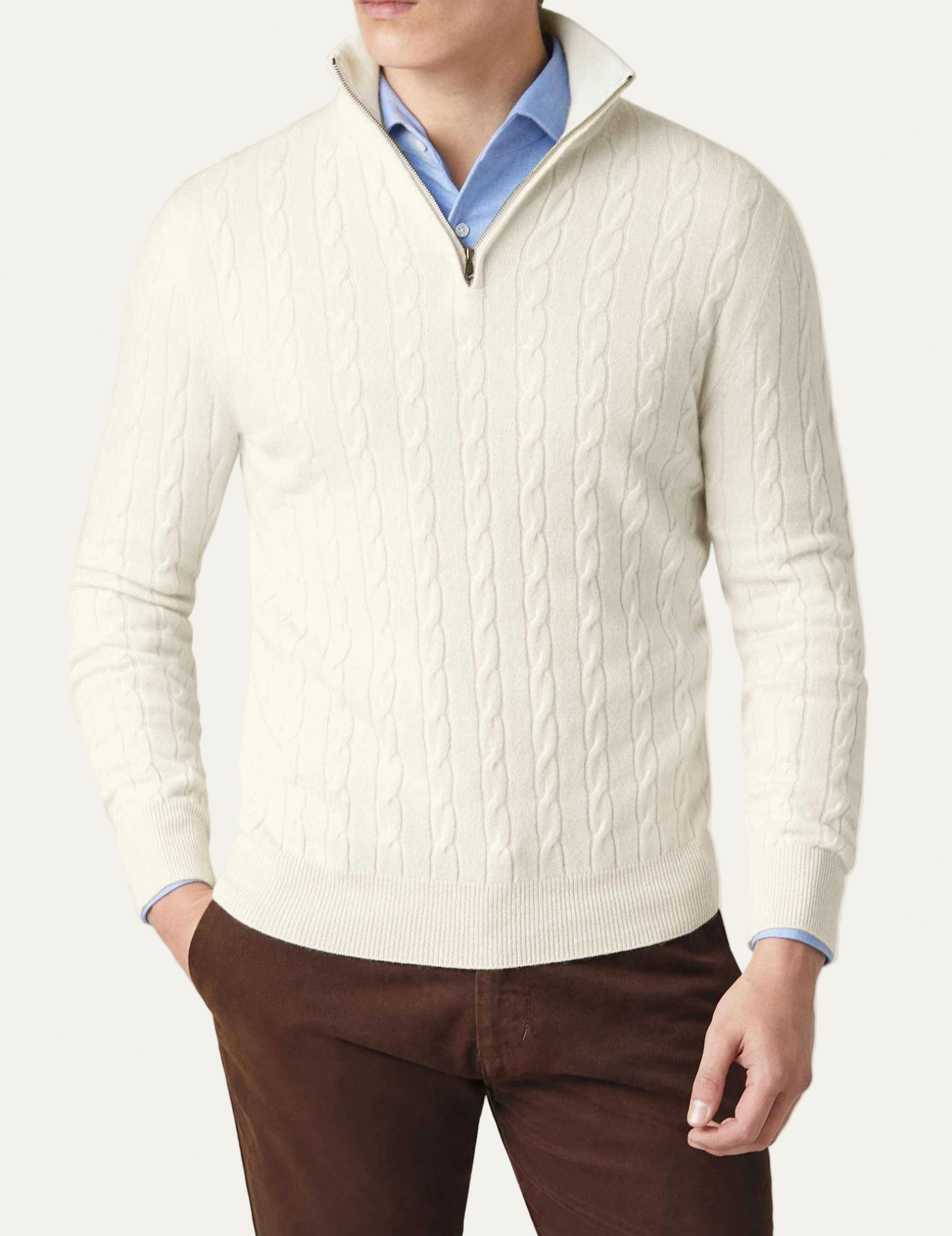 VogeLuxe | Pull en maille à col montant pour homme 3