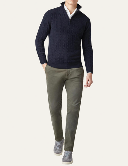 VogeLuxe | Pull en maille à col montant pour homme 5