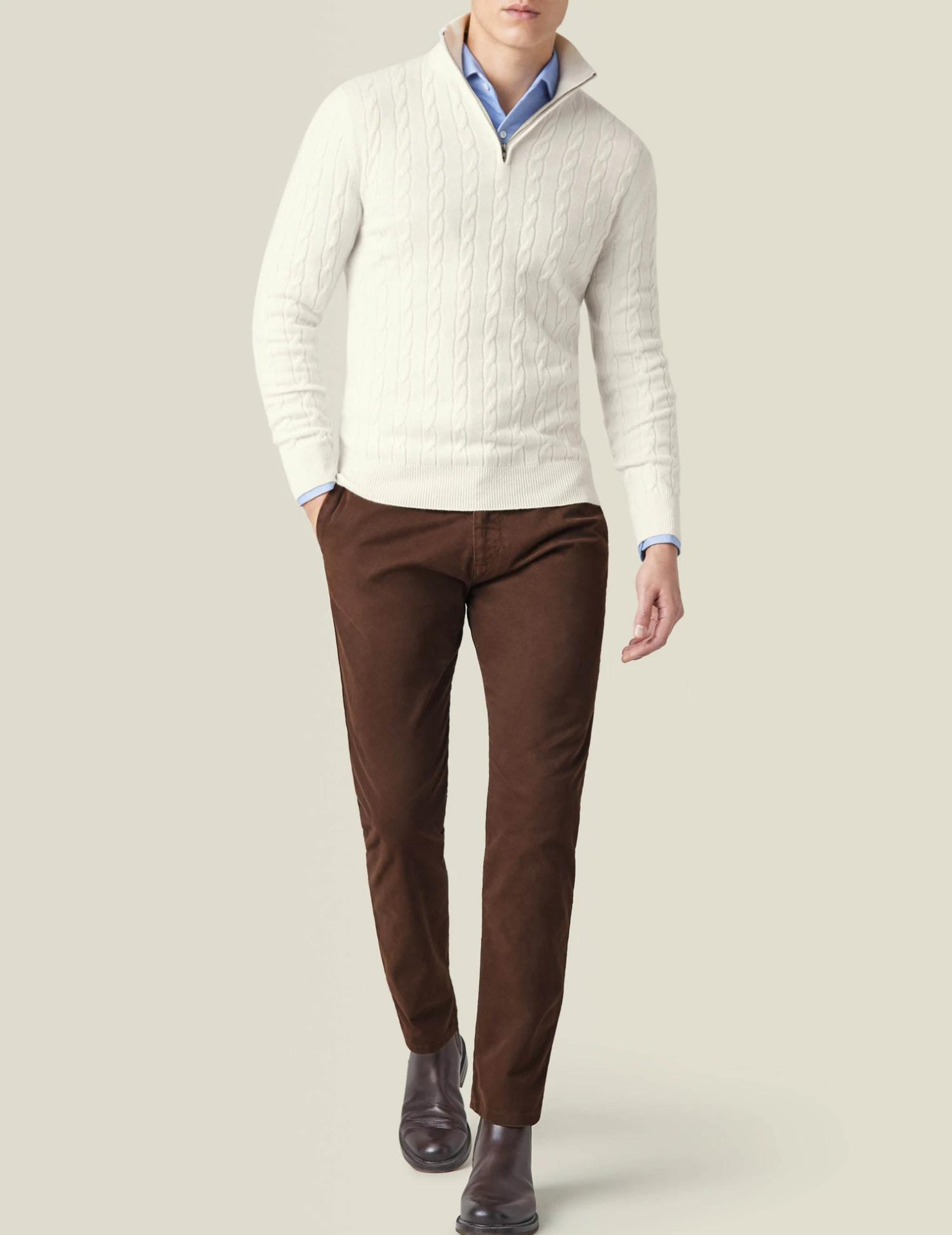VogeLuxe | Pull en maille à col montant pour homme 7