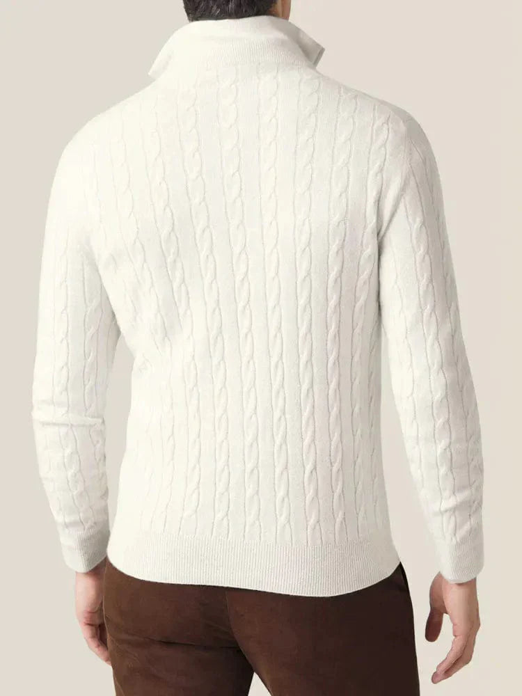 VogeLuxe | Pull en maille à col montant pour homme 8