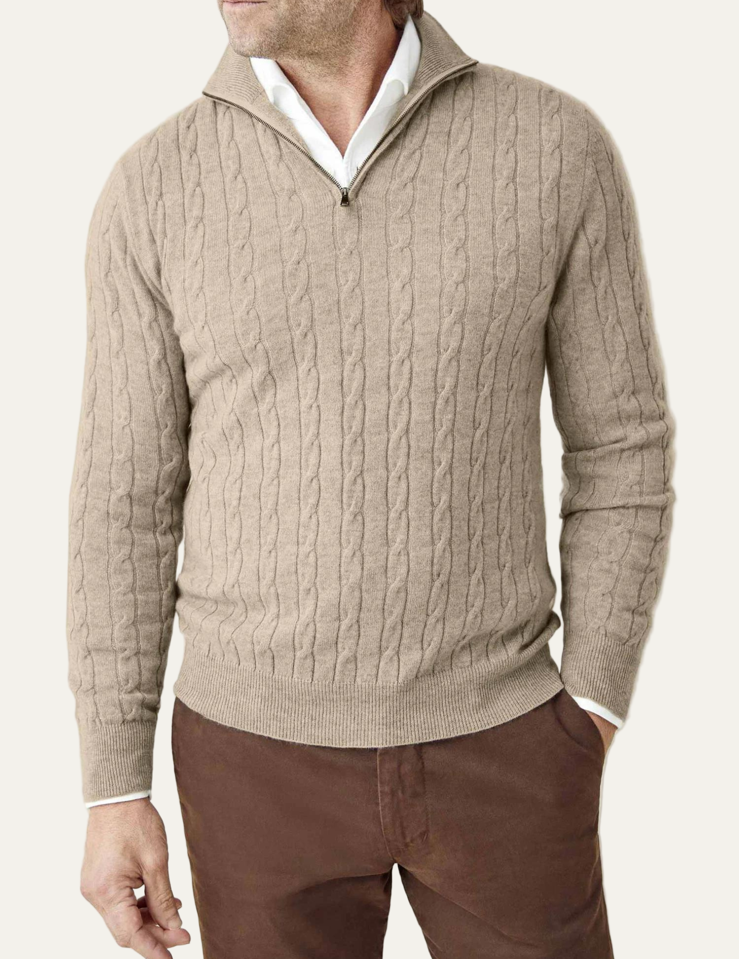 VogeLuxe | Pull en maille à col montant pour homme 9