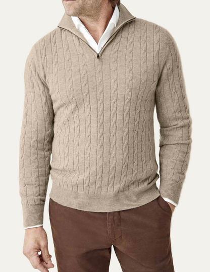 VogeLuxe | Pull en maille à col montant pour homme 9