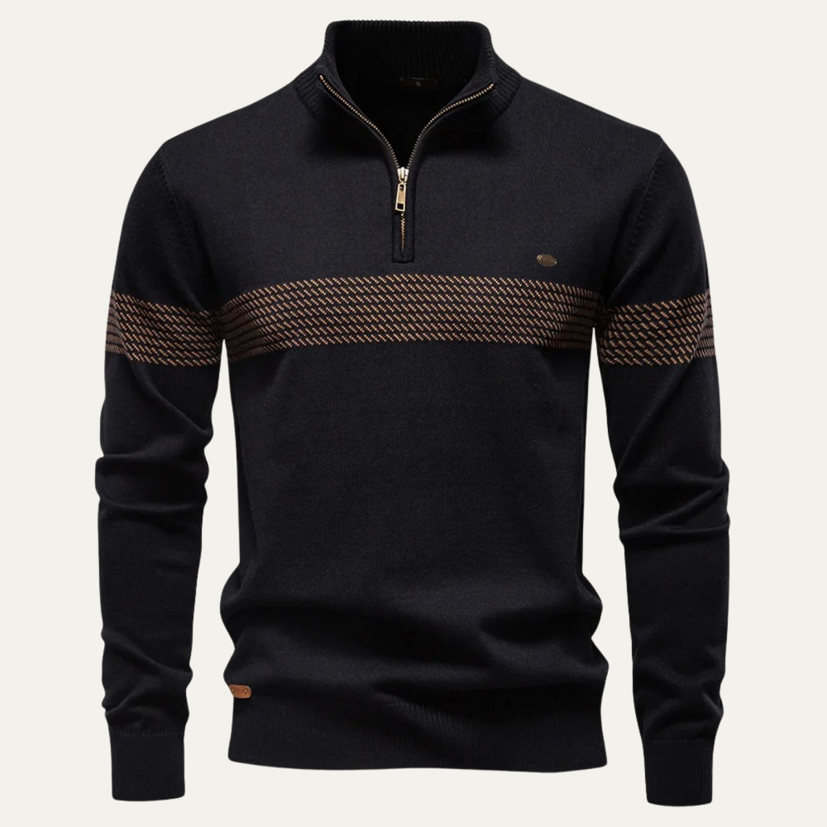 Pull Homme Col Zippé Chaud et Léger