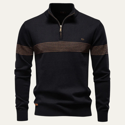 Pull Homme Col Zippé Chaud et Léger