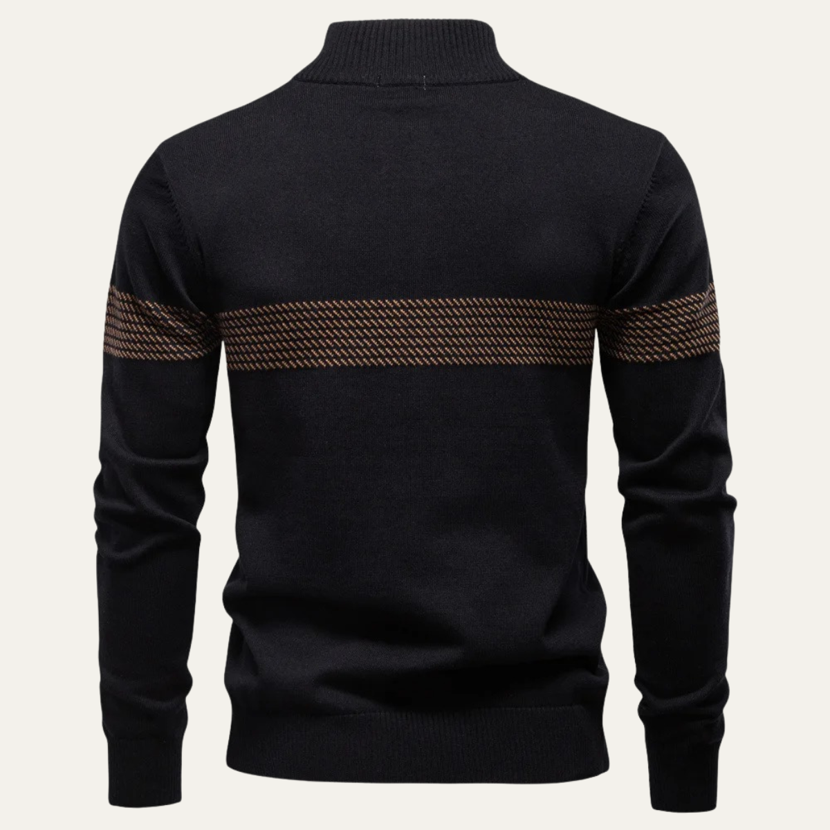 VogeLuxe | Pull en maille à col zippé pour homme 2